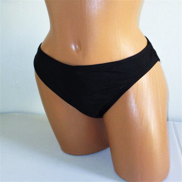 Adidas Swim Hipster Bikini Bottom Size EXTRA-LARGE Black NWT Orig $48 - Picture 4 of 9
